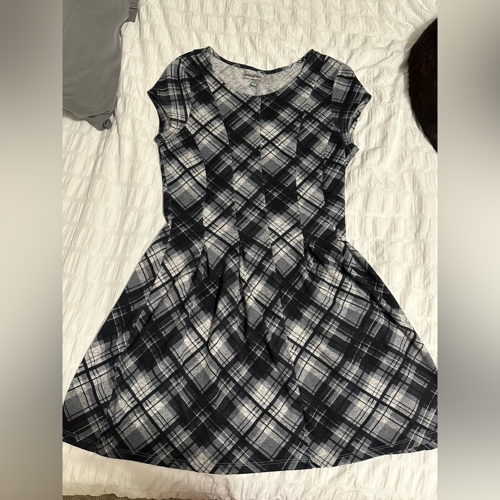 Black & Gray Summer Dress - Size medium